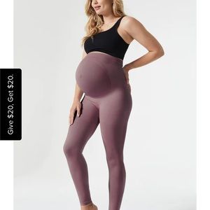 BLANQI Maternity Belly Support Leggings - Soft Fawn / Large